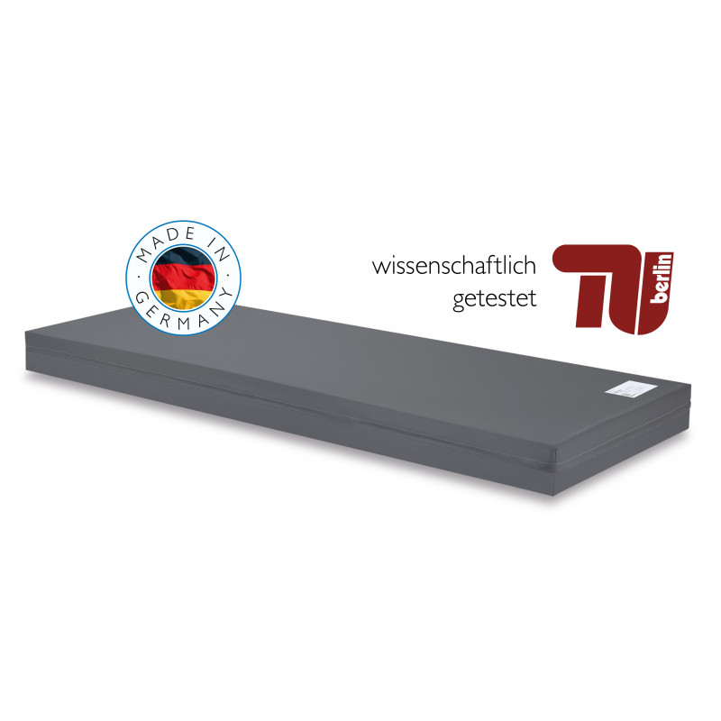 VISKOLASTIC® PLUS Matratze – Made in Germany und wissenschaftlich getestet von der TU Berlin.