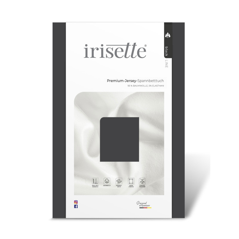 Irisette Spannbettlaken anthrazit