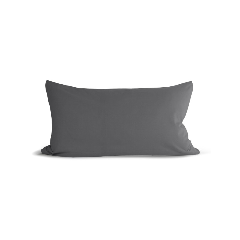 Kissen mit grauem Kissenbezug