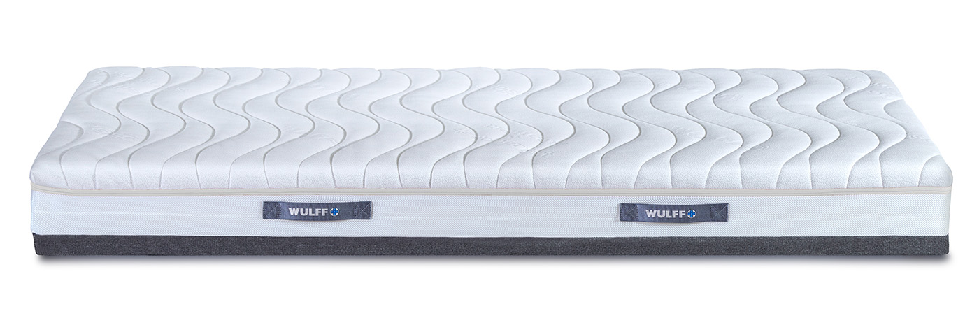 Querschnitt der VISKOLASTIC® MEDIAL Unterschiedliche Schaumstoffzonen für ergonomische Anpassung